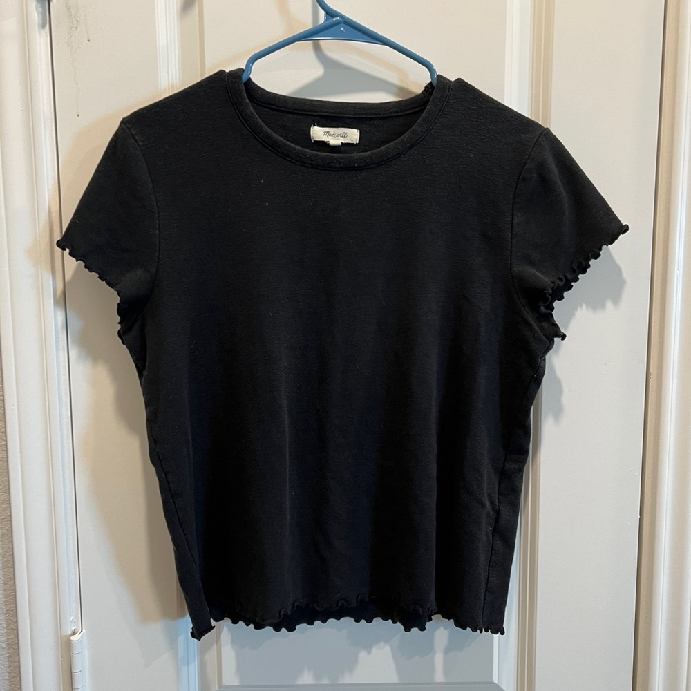 Madewell baby tee with lettuce hem - XL